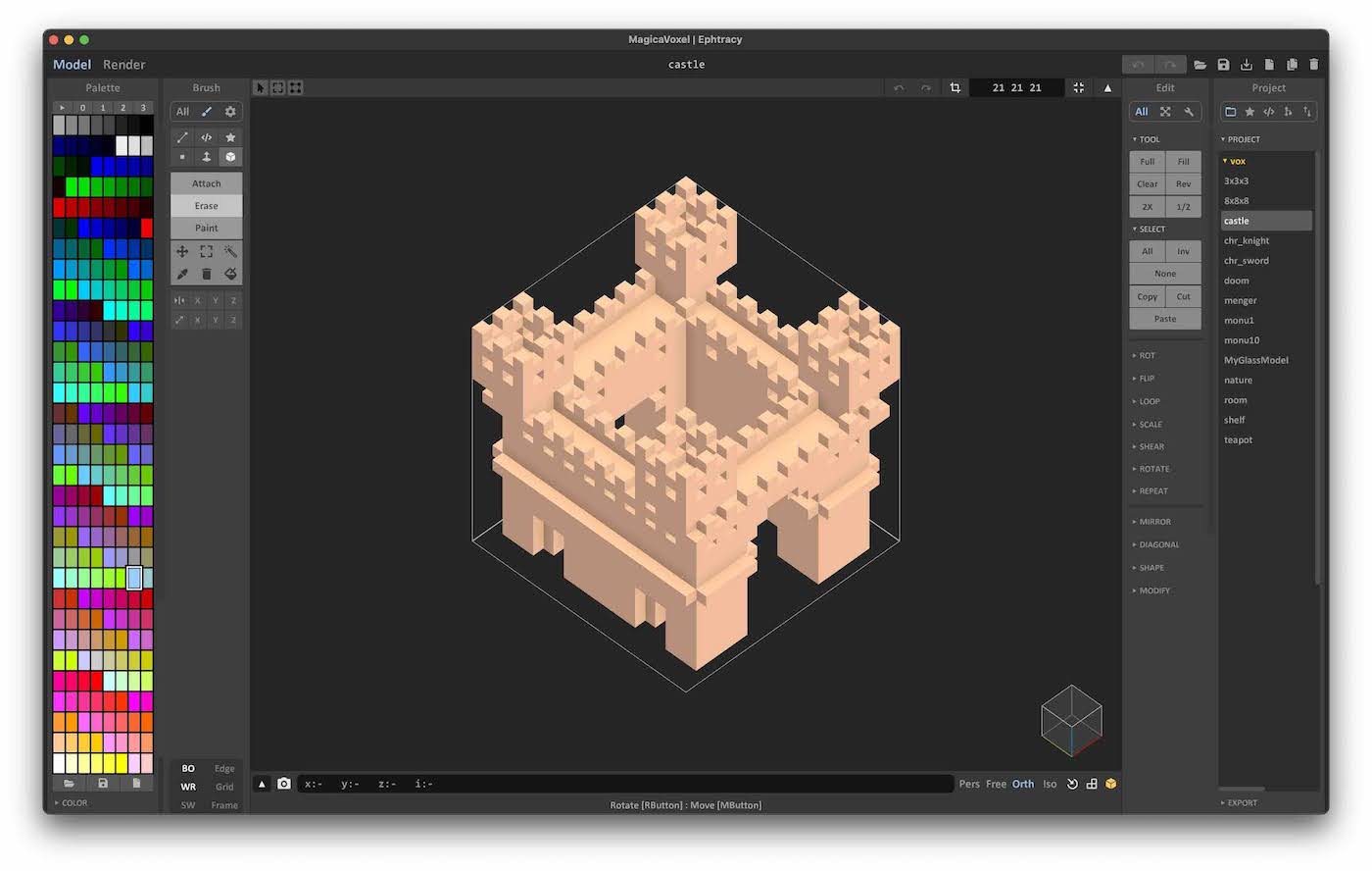 How To Use Shapes In Magicavoxel Mega Voxels