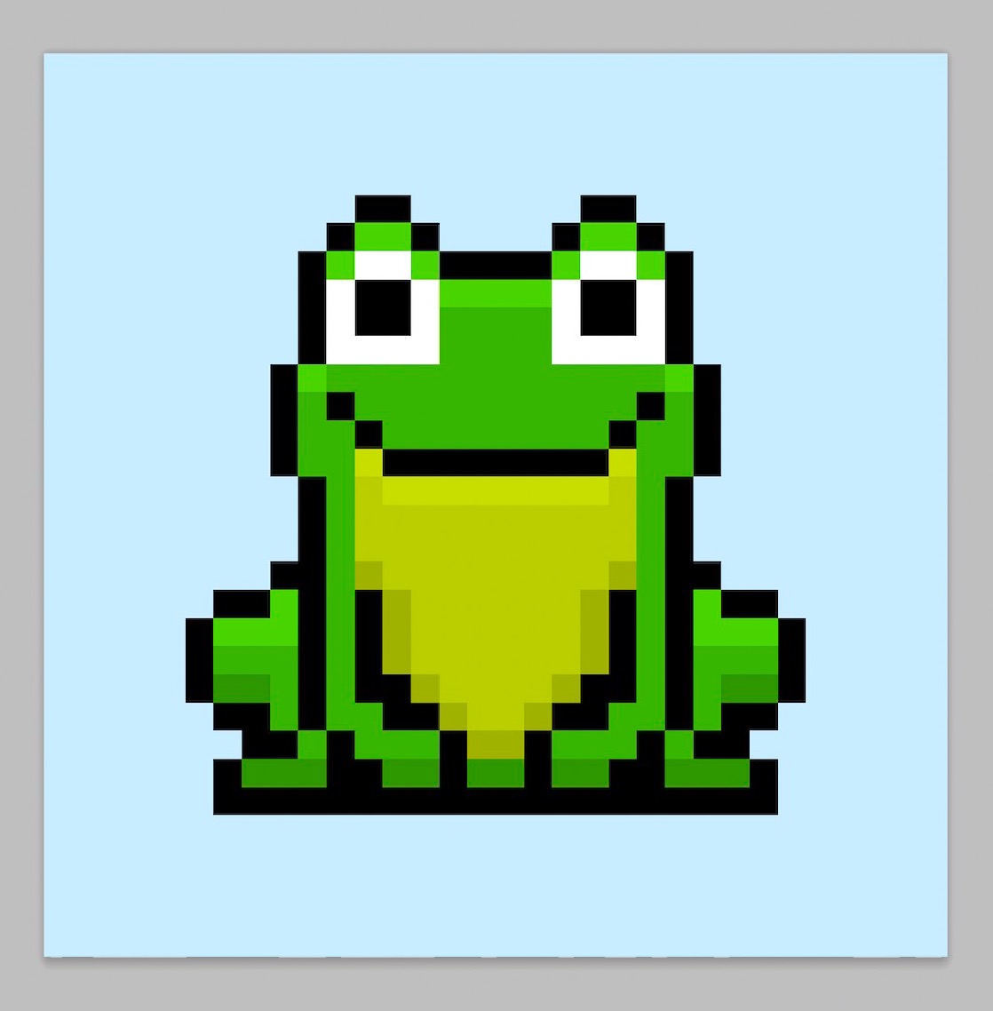 How to Make a Pixel Art Frog - Mega Voxels