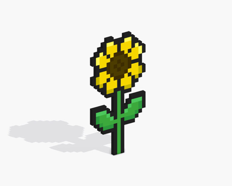 How To Make A Pixel Art Flower Mega Voxels