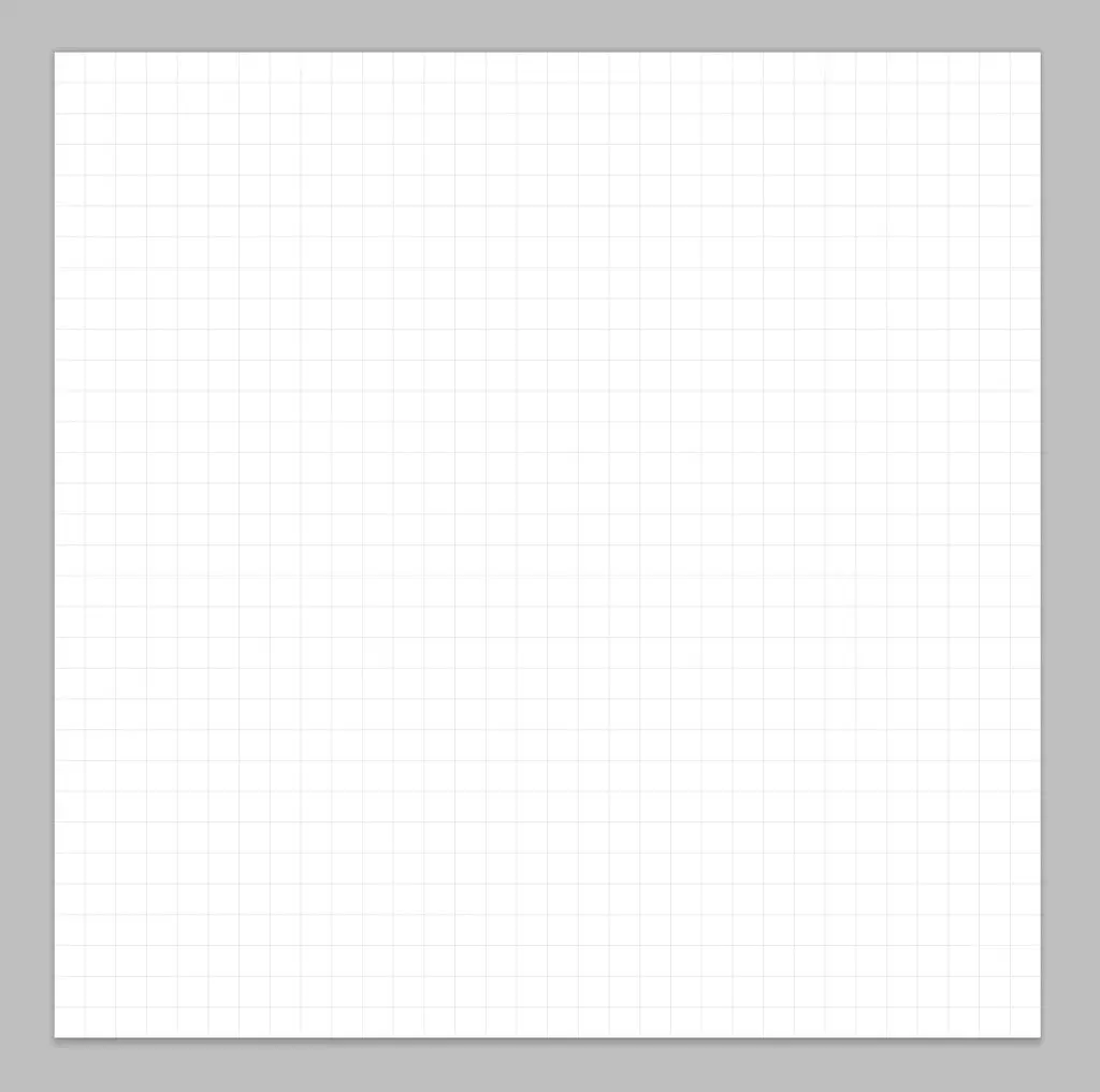 A blank canvas for drawing the pixel art gorilla