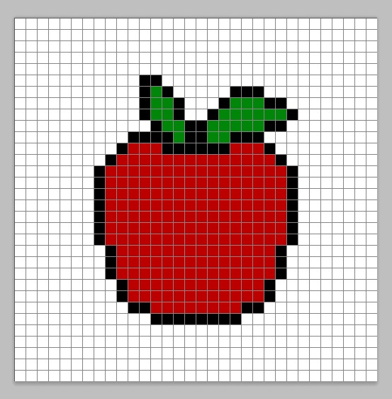 How to Make a Pixel Art Apple - Mega Voxels
