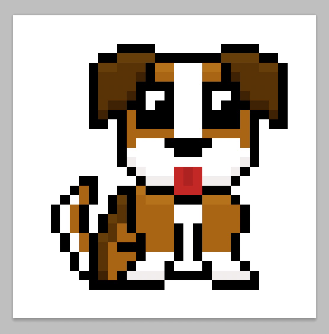 How to Make a Pixel Art Dog - Mega Voxels