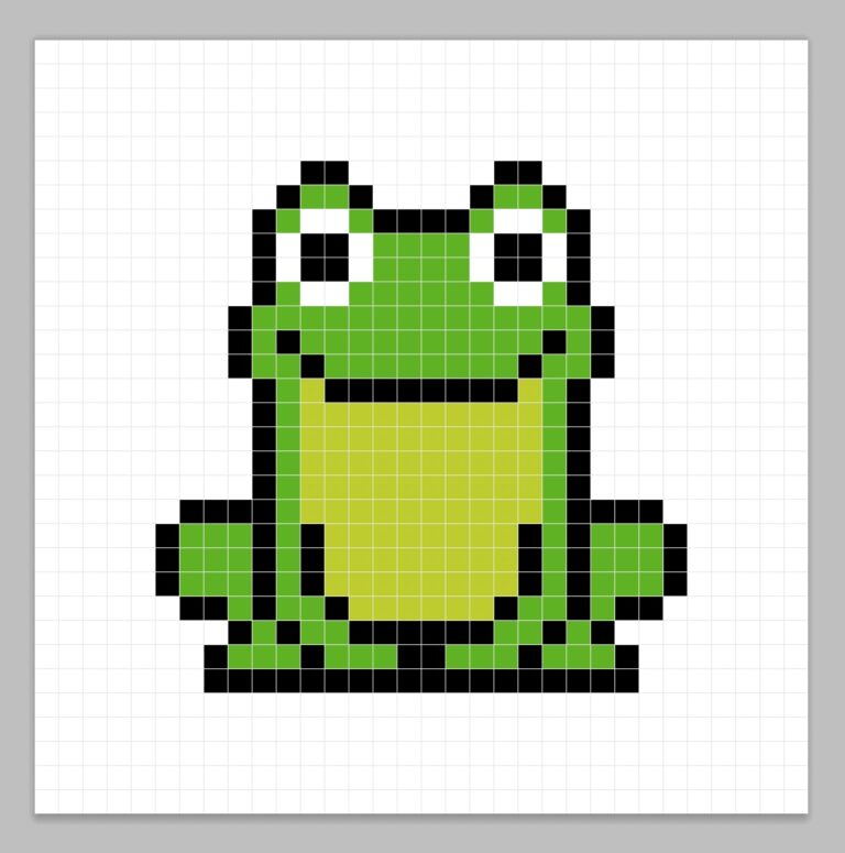 How to Make a Pixel Art Frog - Mega Voxels