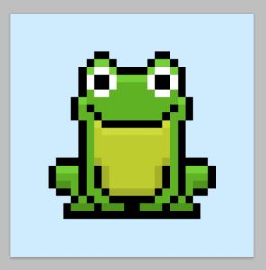 How to Make a Pixel Art Frog - Mega Voxels