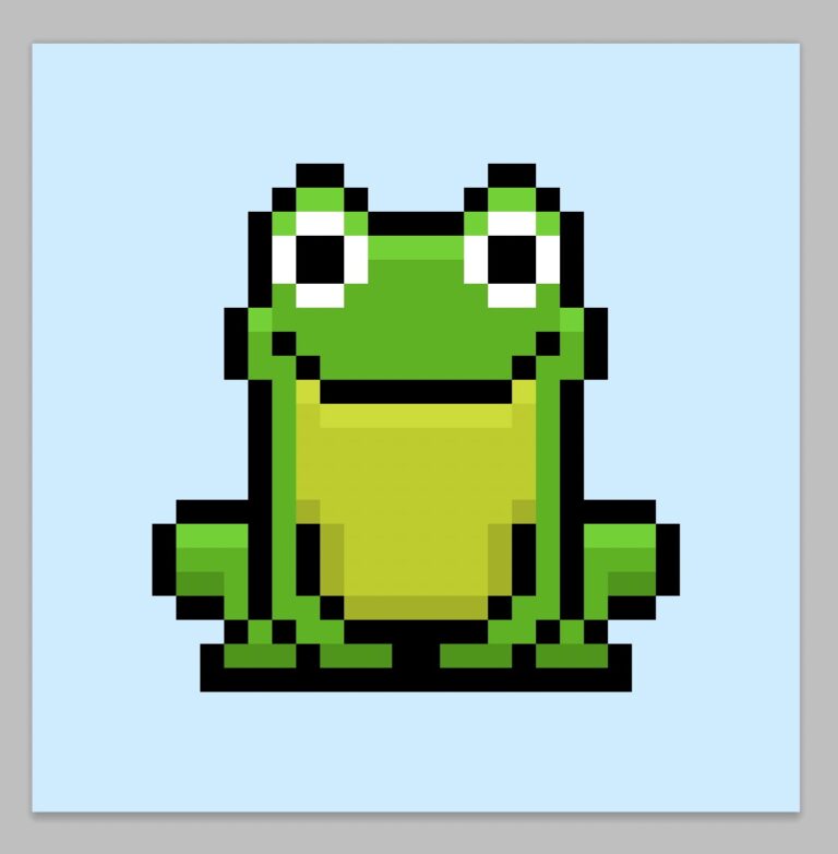 How to Make a Pixel Art Frog - Mega Voxels