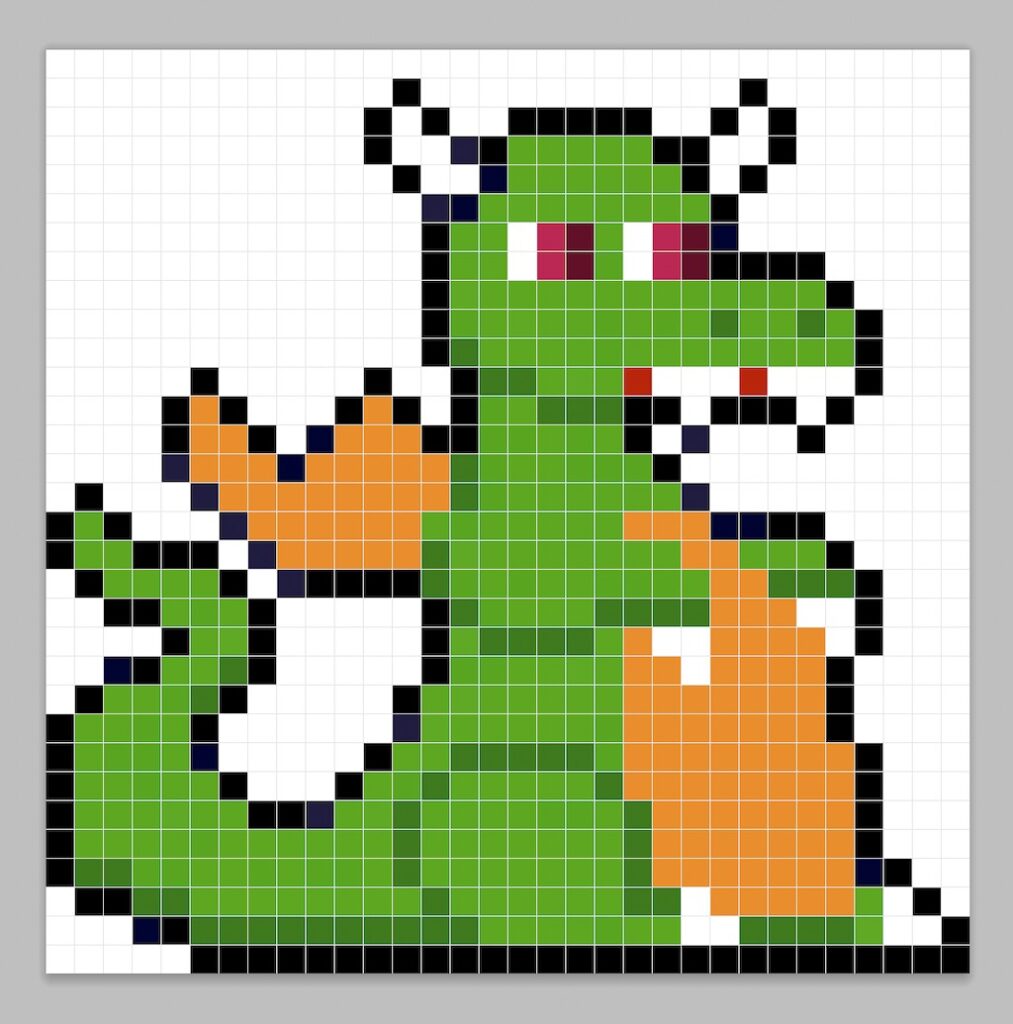 How to Make a Pixel Art Dragon - Mega Voxels