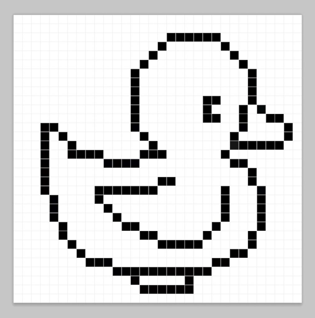 Pixel Art Duck 1