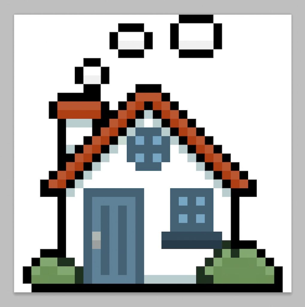 How to Make a Pixel Art House - Mega Voxels