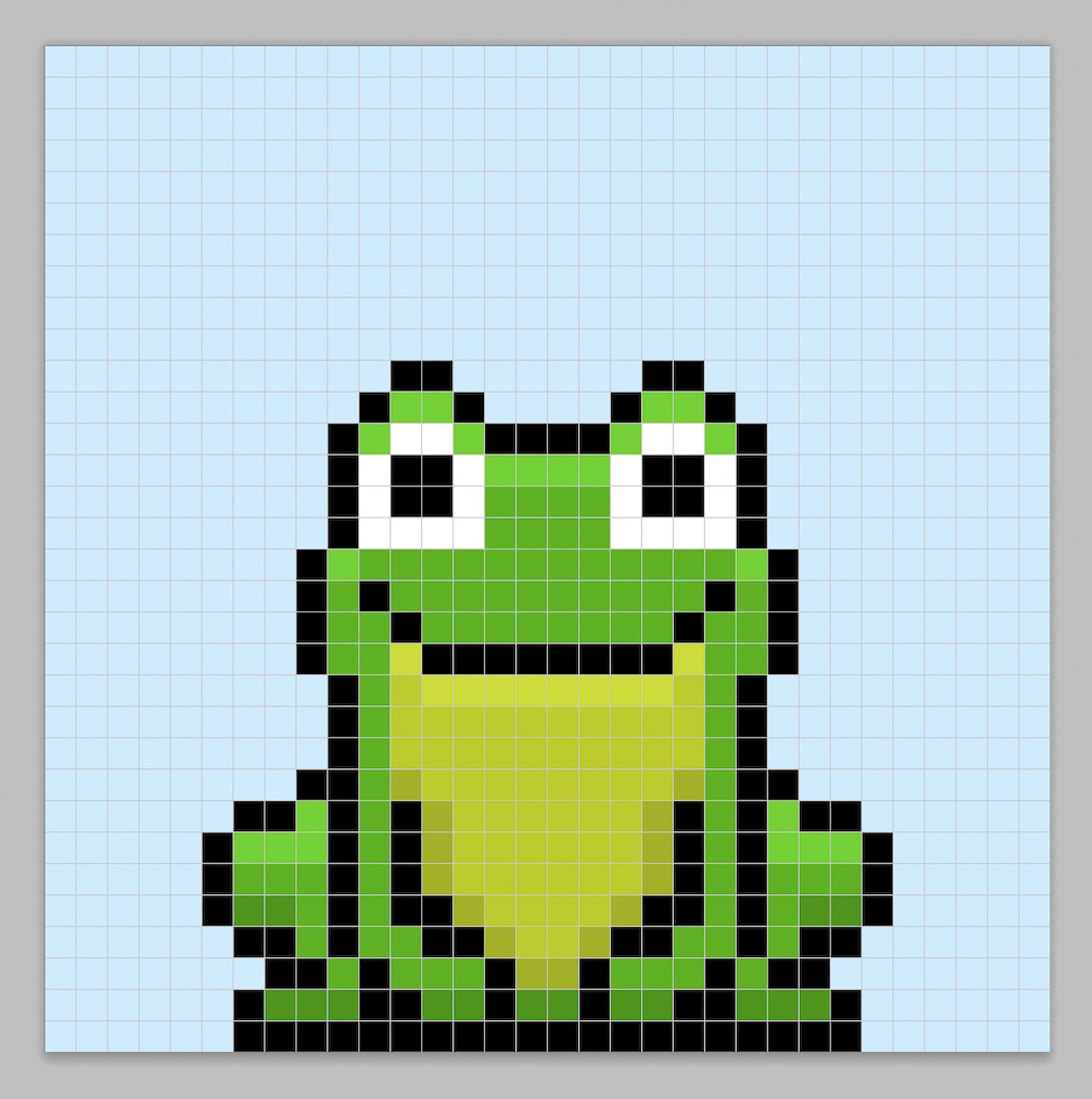 How to Make a Pixel Art Frog GIF Animation - Mega Voxels