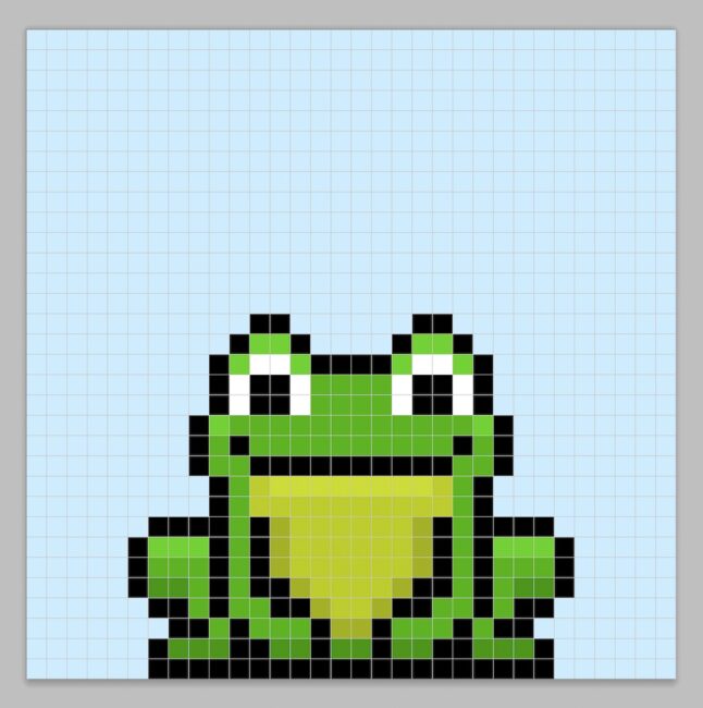 How to Make a Pixel Art Frog GIF Animation - Mega Voxels