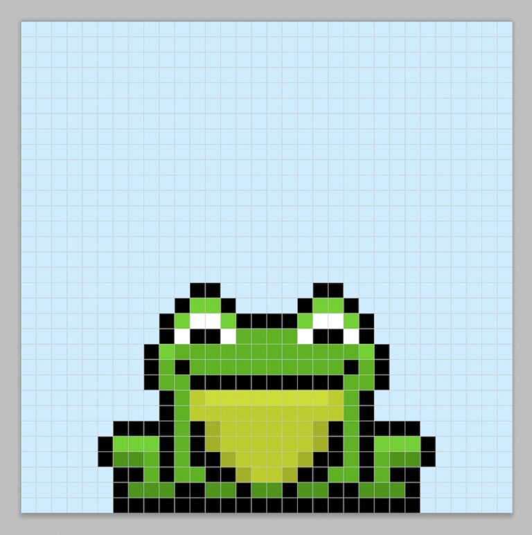 How to Make a Pixel Art Frog GIF Animation - Mega Voxels