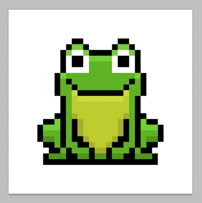 How to Make a Pixel Art Frog Mega Voxels