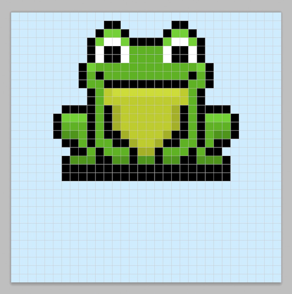 How to Make a Pixel Art Frog GIF Animation - Mega Voxels