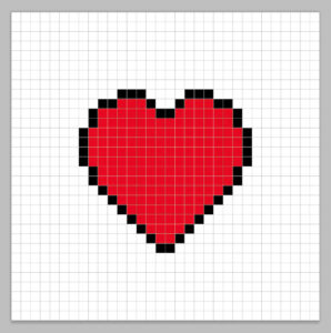 How to Make a Pixel Art Heart - Mega Voxels