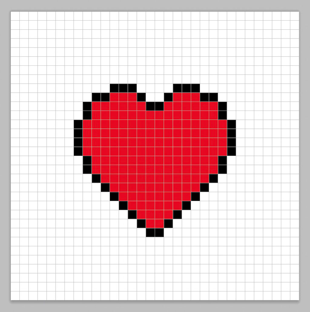 How to Make a Pixel Art Heart - Mega Voxels