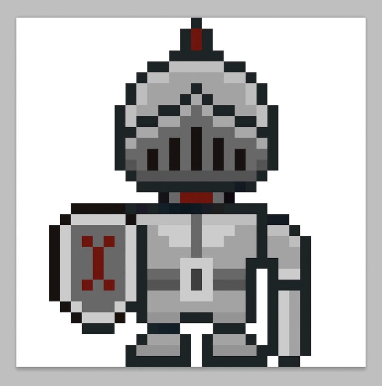 How to Make a Pixel Art Knight - Mega Voxels