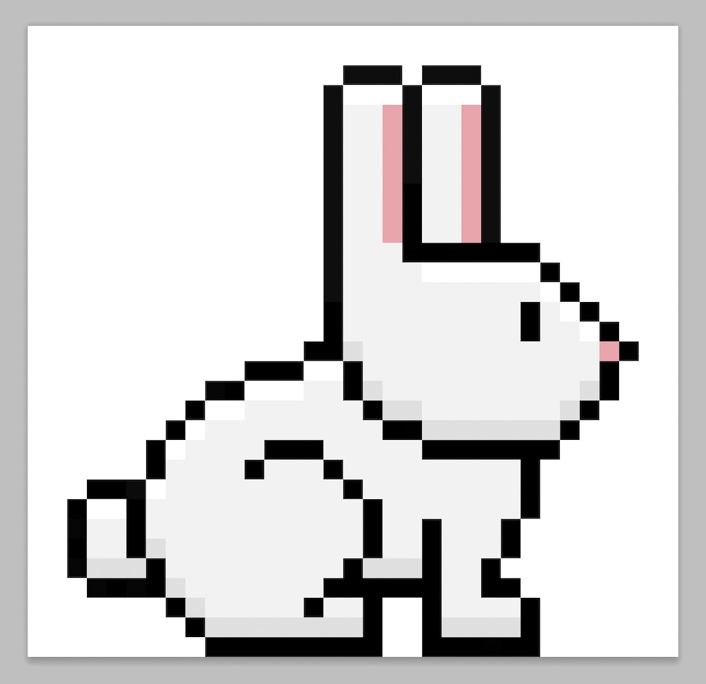 How to Make a Pixel Art Bunny - Mega Voxels