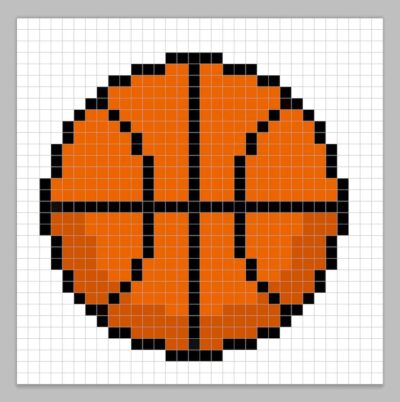 How to Make a Pixel Art Basketball - Pixel Art Tutorial