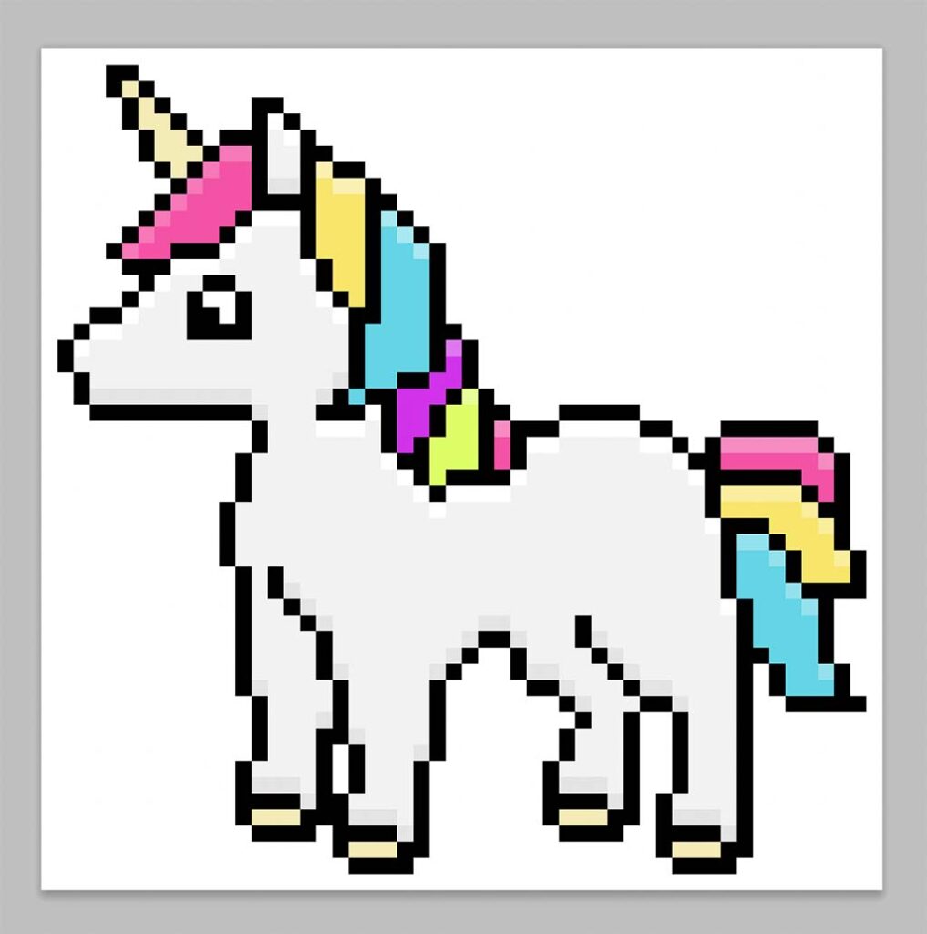 How to Make a Pixel Art Unicorn - Mega Voxels