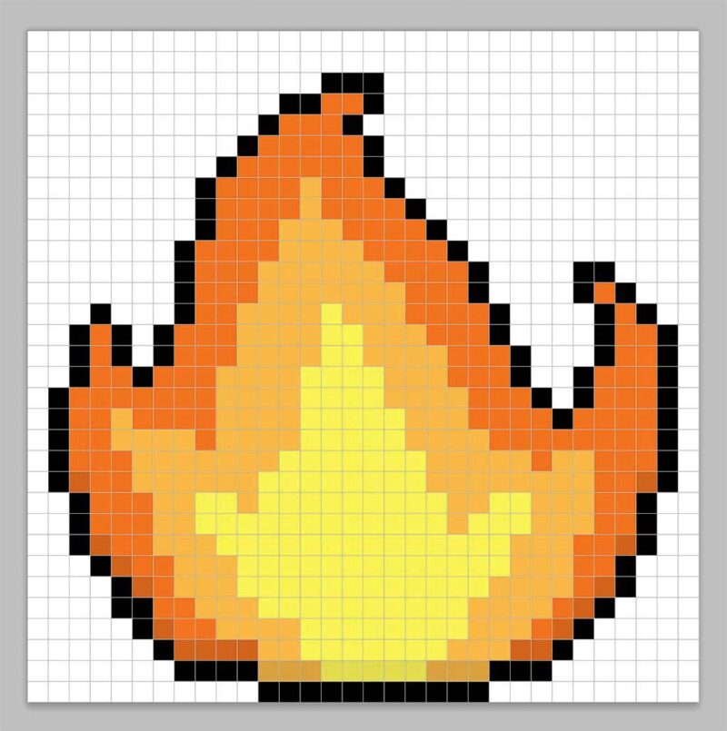 How To Make Pixel Art Fire - Mega Voxels