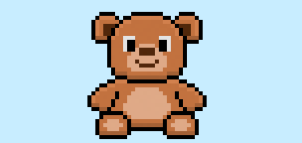 How to Make a Pixel Art Bear - Mega Voxels