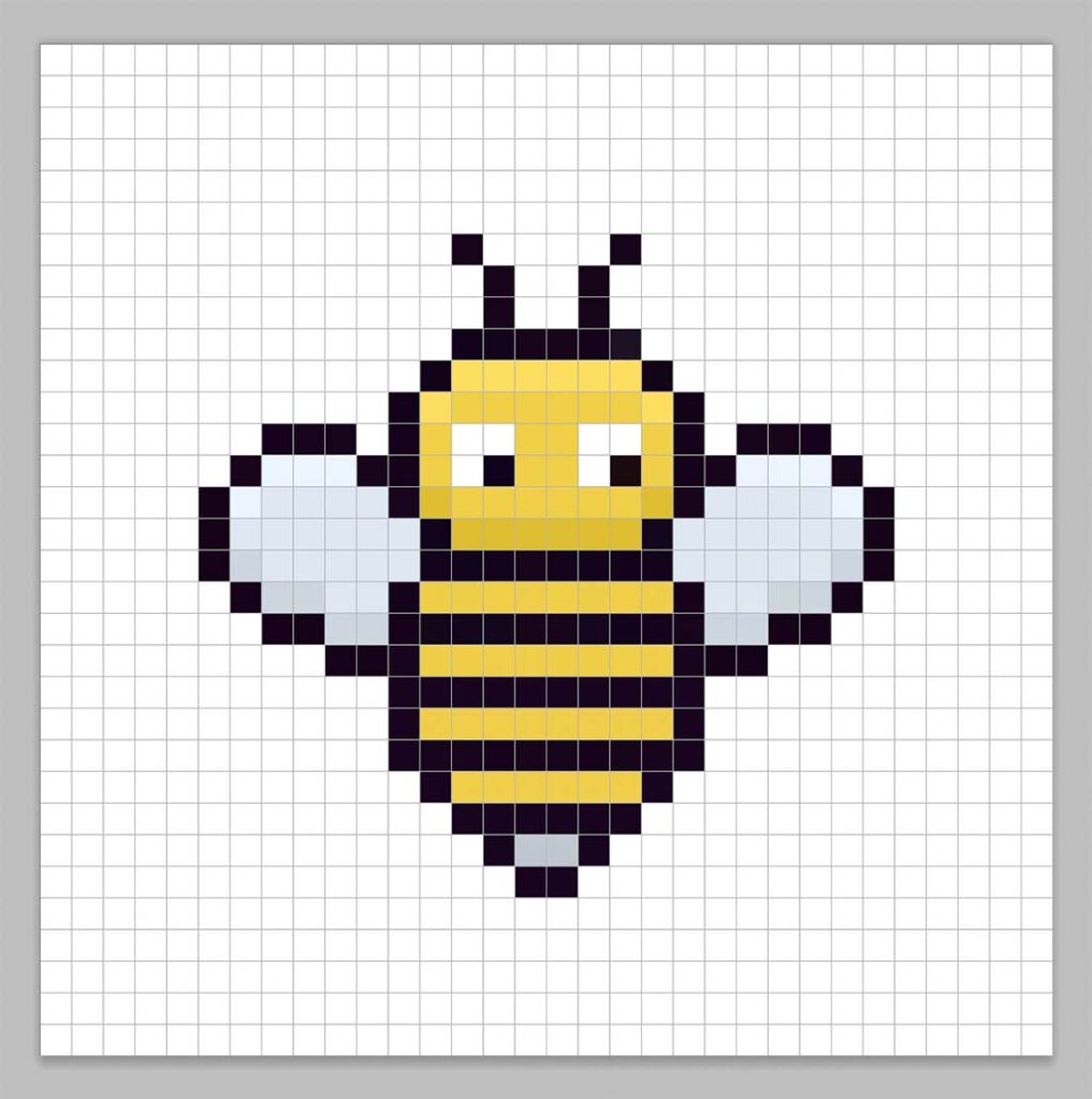 Adding highlights to the 8 bit pixel bee