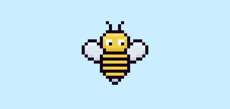 How to Make a Pixel Art Bee for Beginners