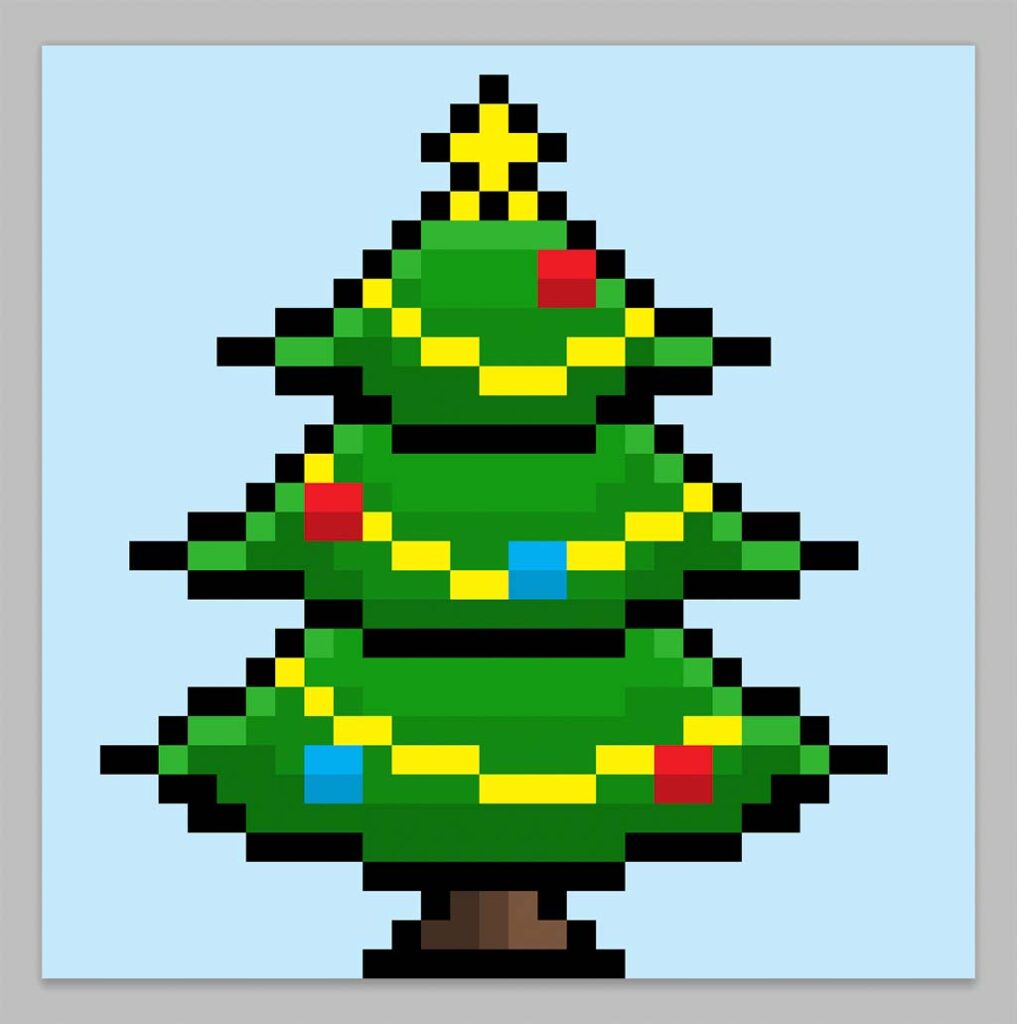 Free Top-Down Trees Pixel Art Download 