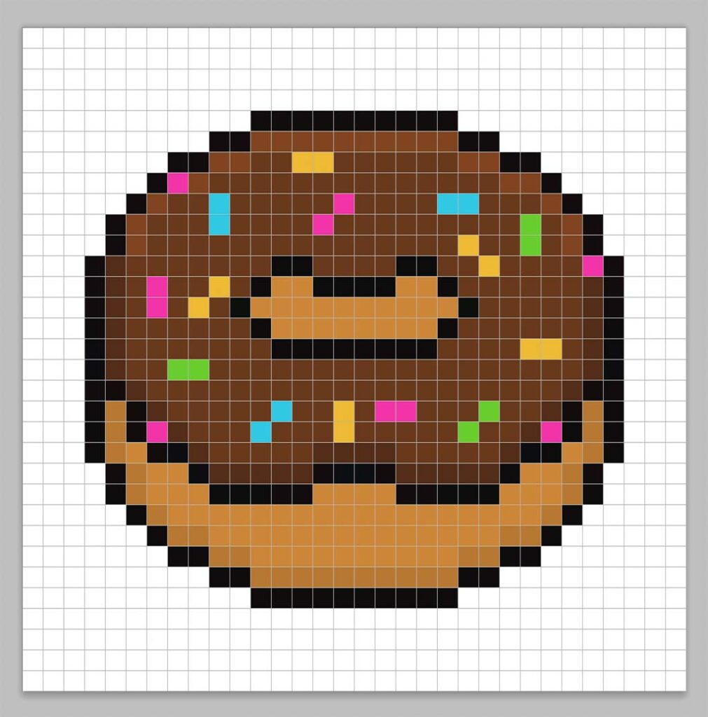 Adding highlights to the 8 bit pixel donut