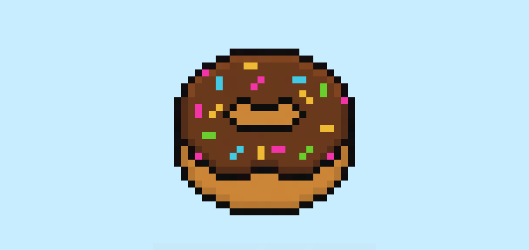 How to Make a Pixel Art Donut for Beginners