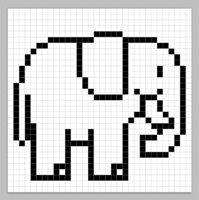 How To Make A Pixel Art Elephant - Mega Voxels