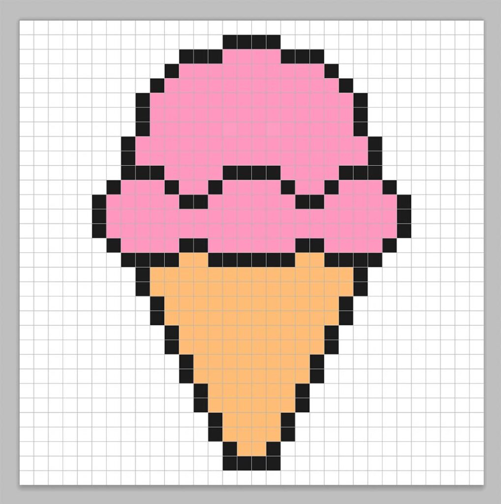 How to Make Pixel Art Ice Cream - Mega Voxels