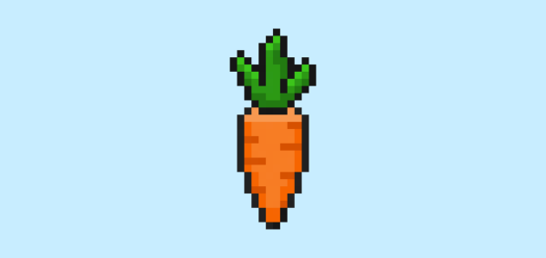 How to Make a Pixel Art Carrot - Mega Voxels