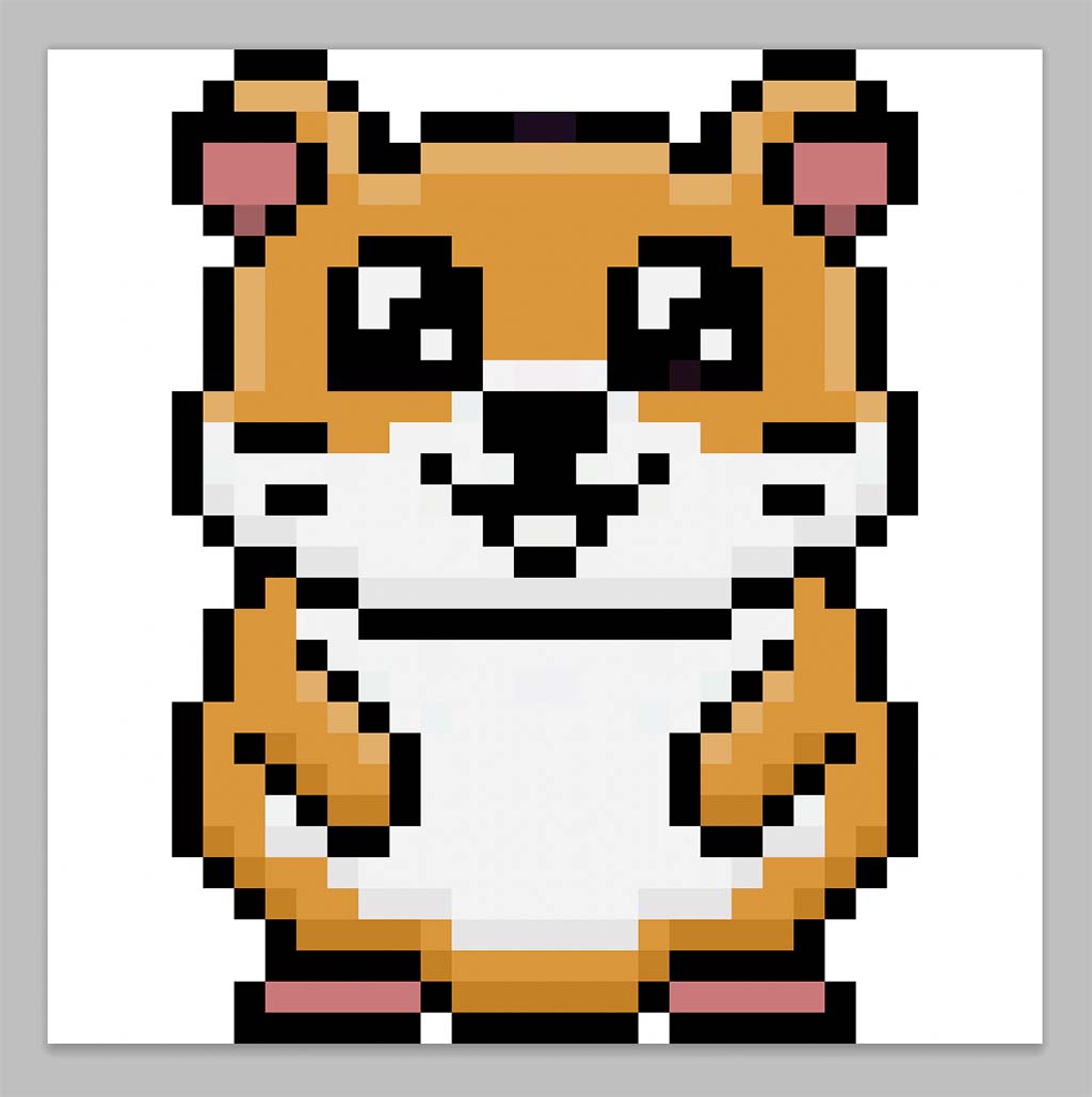 How to Make a Pixel Art Hamster - Mega Voxels