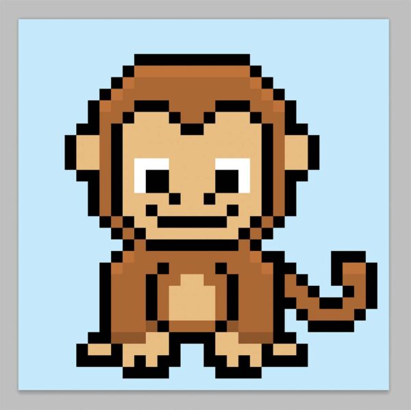 How to Make a Pixel Art Monkey - Mega Voxels