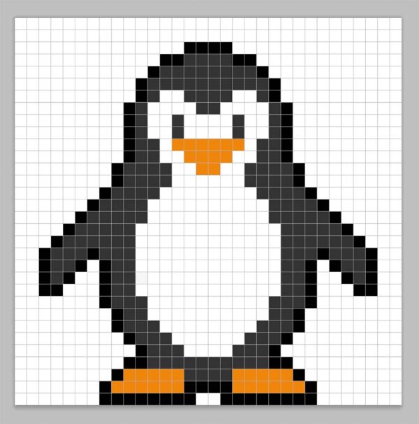 How to Make a Pixel Art Penguin - Mega Voxels