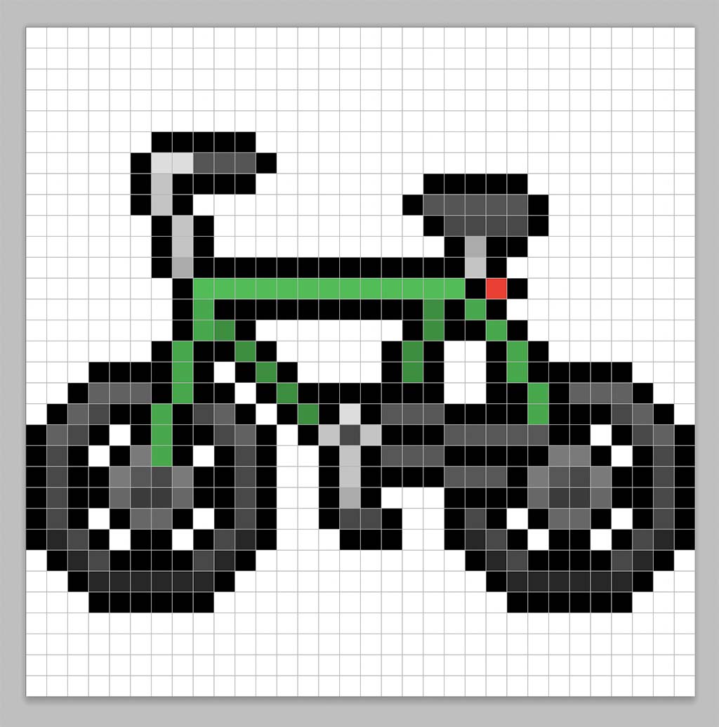 How to Make a Pixel Art Bike - Mega Voxels