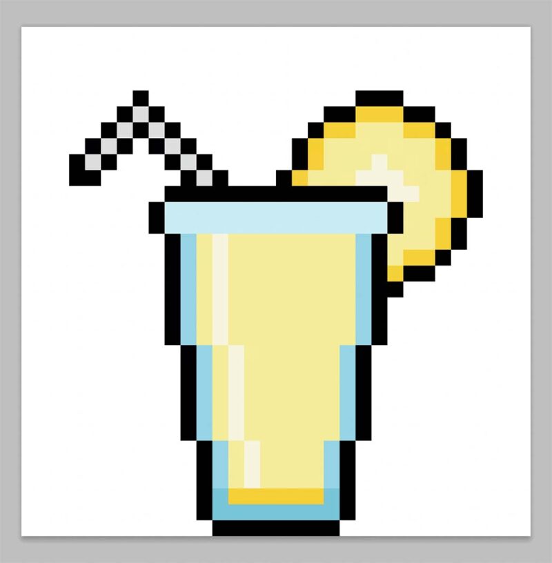 How to Make a Pixel Art Lemonade - Mega Voxels