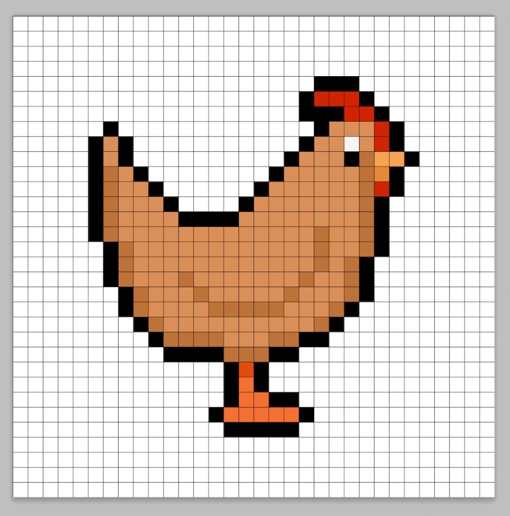 How to Make a Pixel Art Chicken - Mega Voxels