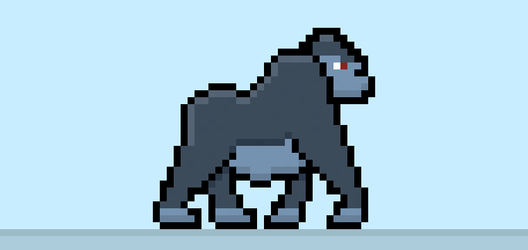 How to Make a Pixel Art Gorilla for Beginners