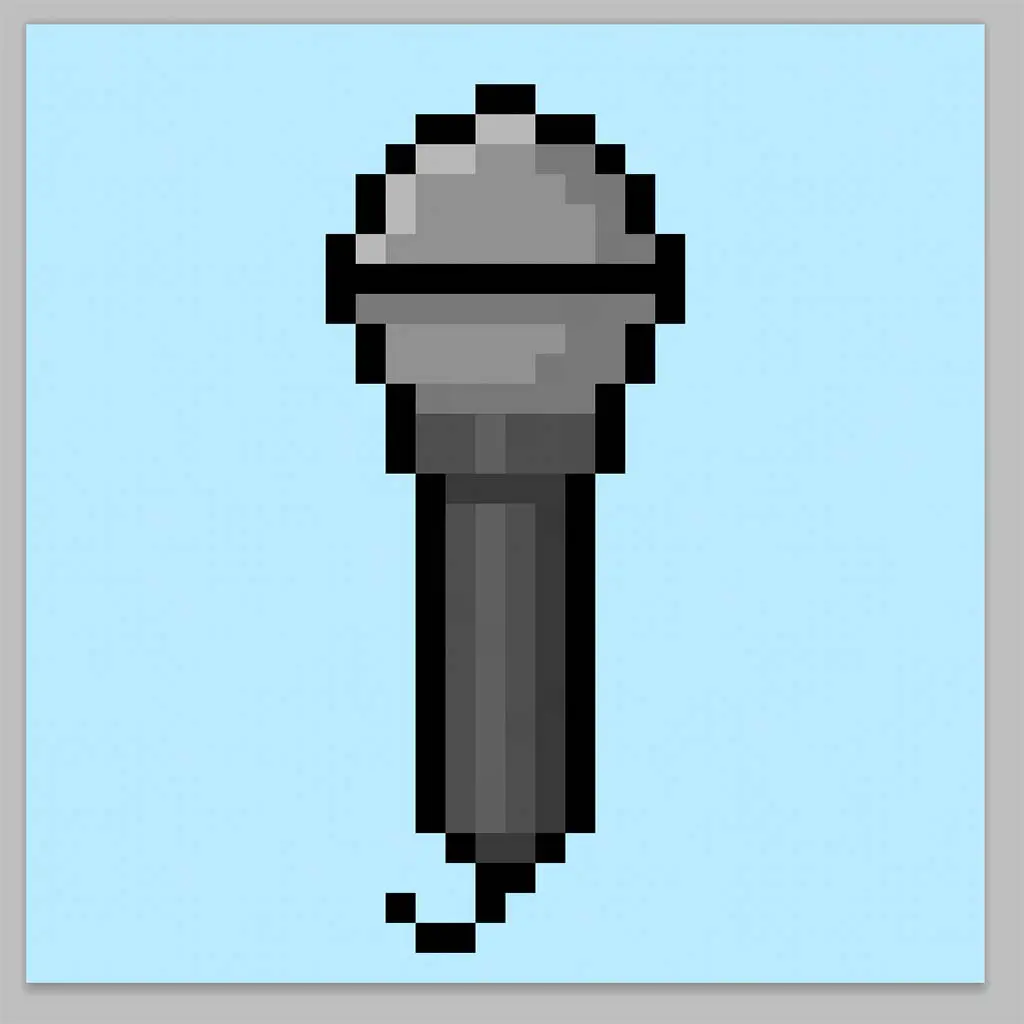 Pixel Art Microphone