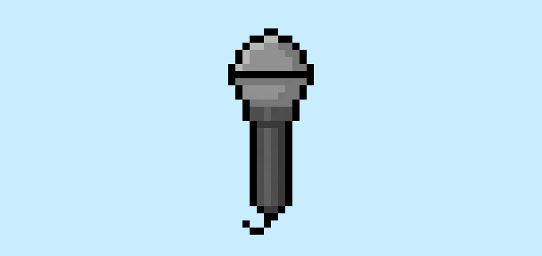 Comment faire un Microphone en Pixel Art pour les Débutants