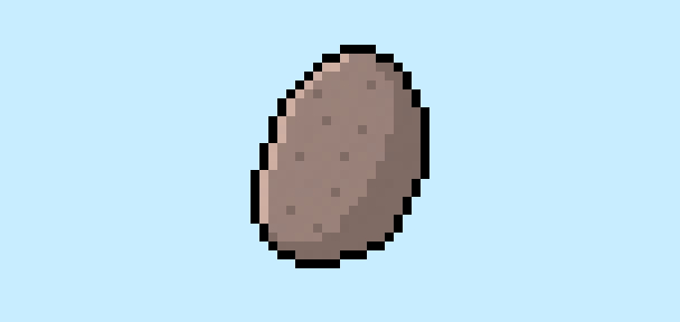 How to Make a Pixel Art Potato - Mega Voxels