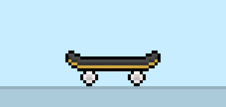 Cómo hacer una patineta en Pixel Art para principiantes