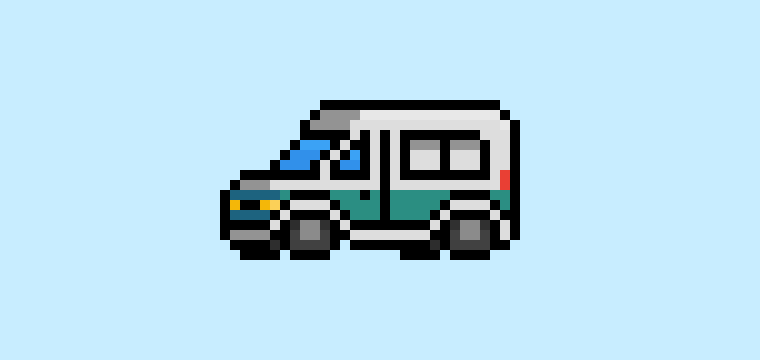 How to Make a Pixel Art Van for Beginners