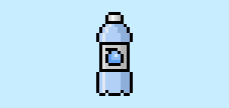 How to Make a Pixel Art Water Bottle for Beginners