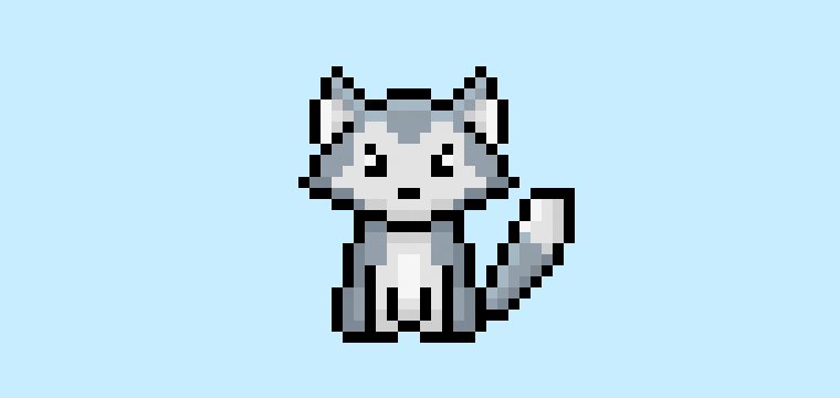 How to Make a Pixel Art Wolf for Beginners