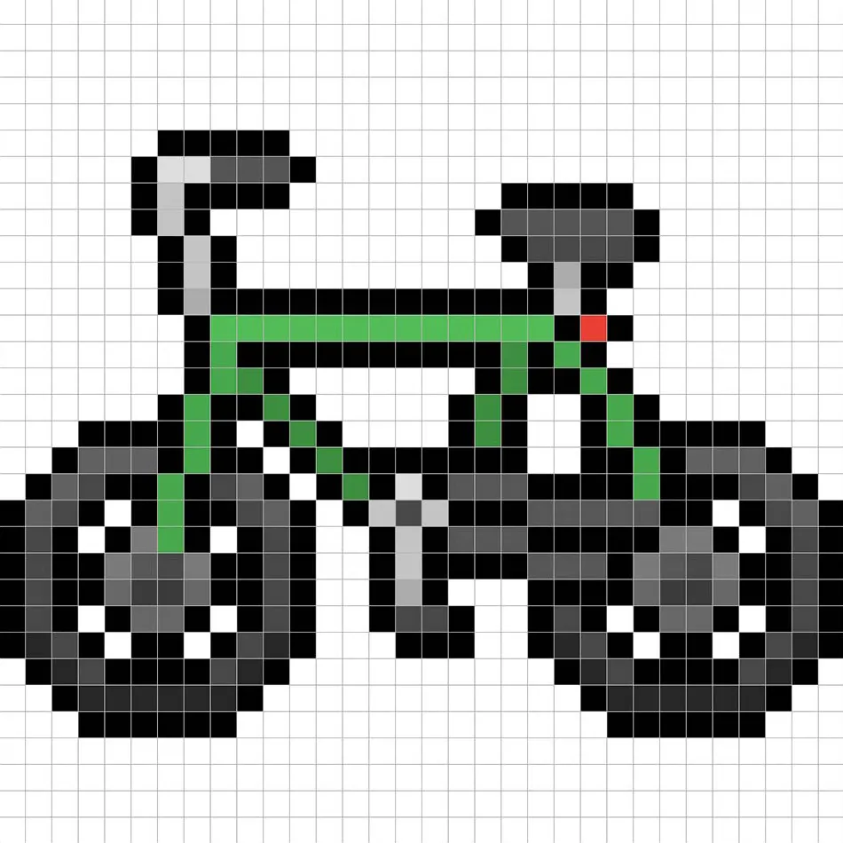 Ajouter des reflets à le vélo en pixel art 8 bits