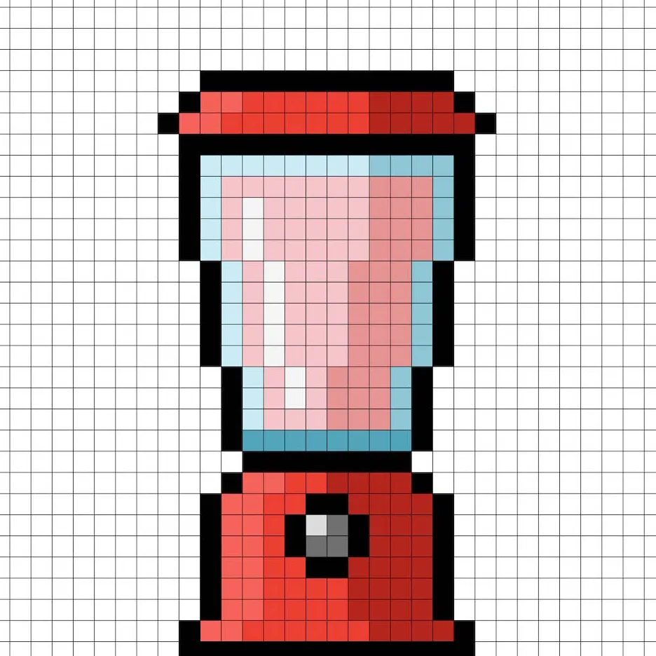 Ajout des reflets sur le blender en pixel art 8 bits