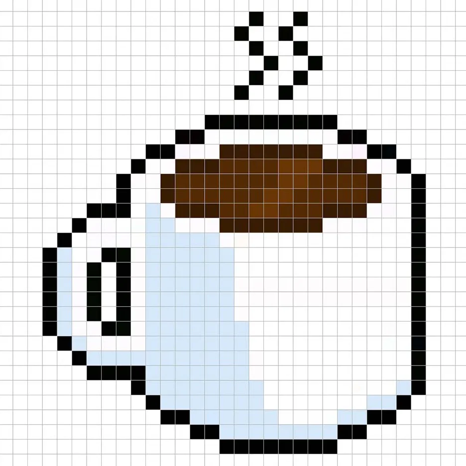 Ajouter des reflets à le Café en pixel art 8 bits